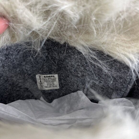 Sorel Joan of Arctic Beige Suede Winter Boots Women's Size 5 - Picture 11 of 12